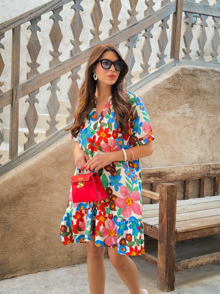 CASUAL FLORAL DRESS